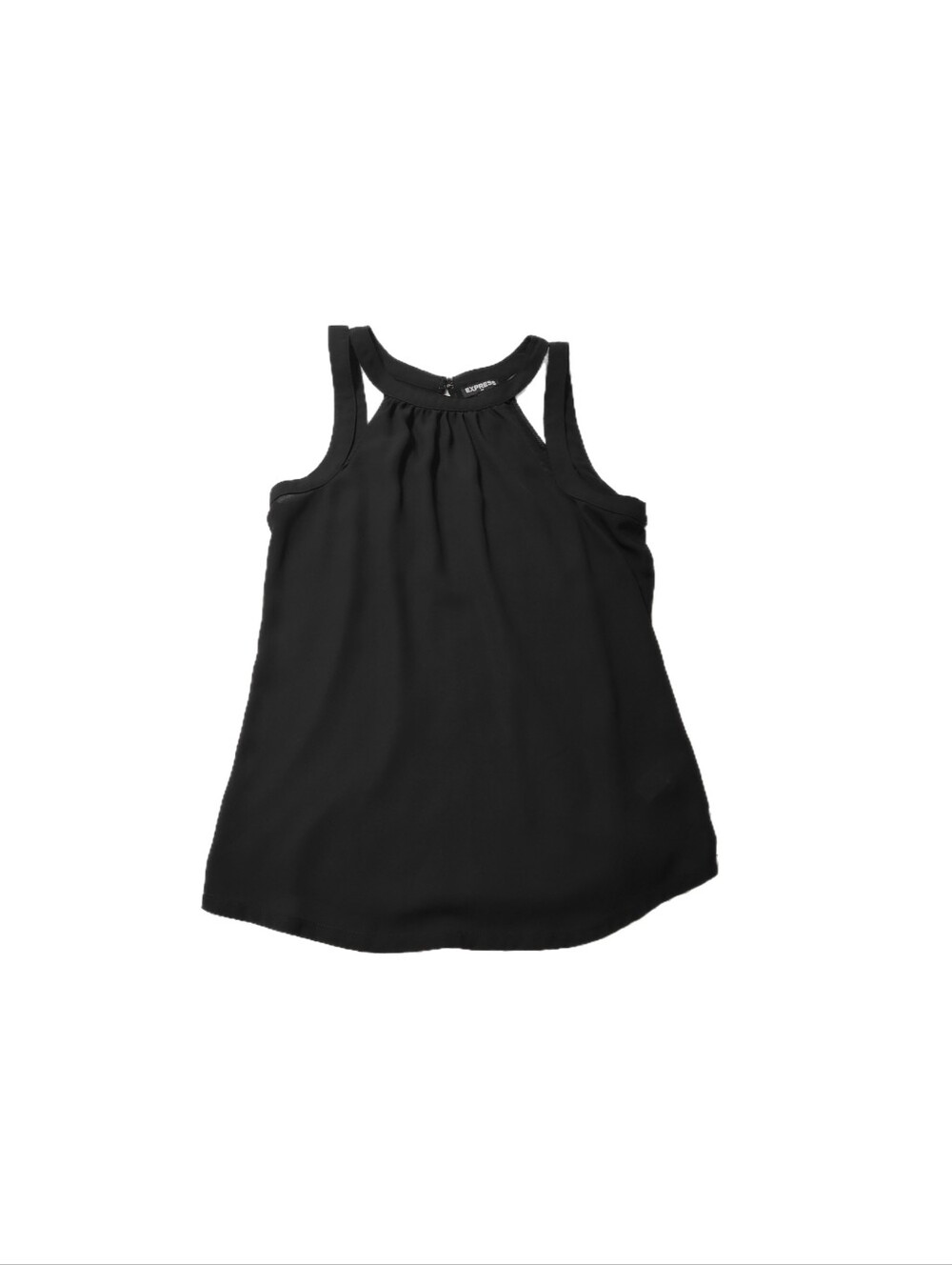 Express Black Sleeveless Blouse Size XS Keyhole Back